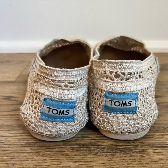 TOMS Natural Moroccan Crochet‎ Alpargata Flats 7 - Picture 3 of 5